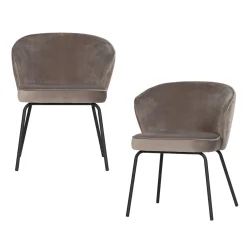 New WOOOD Admit eetkamerstoel velvet Khaki