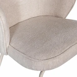 Clearance WOOOD Admit eetkamerstoel wollig geweven Kiezel