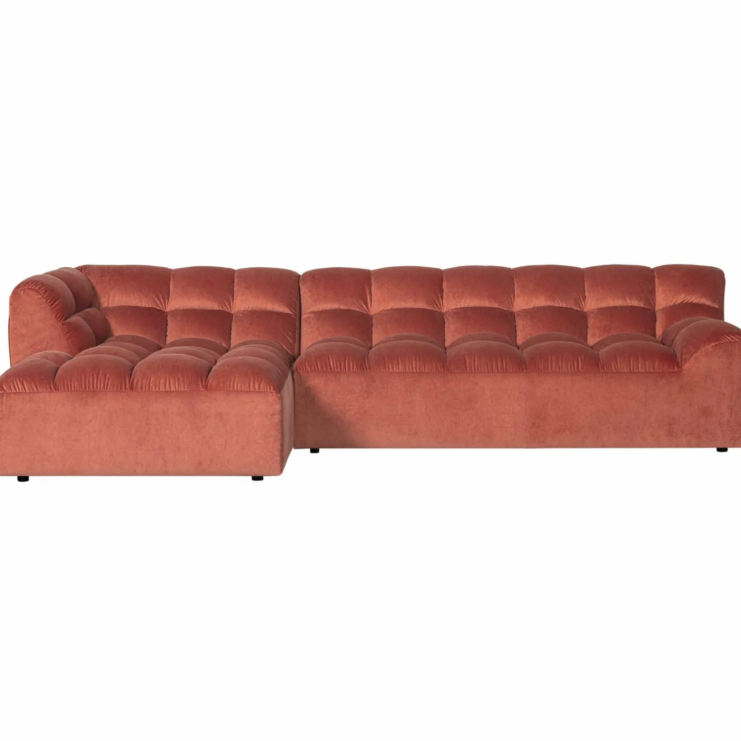 New WOOOD Allure chaise longue links velvet Blush