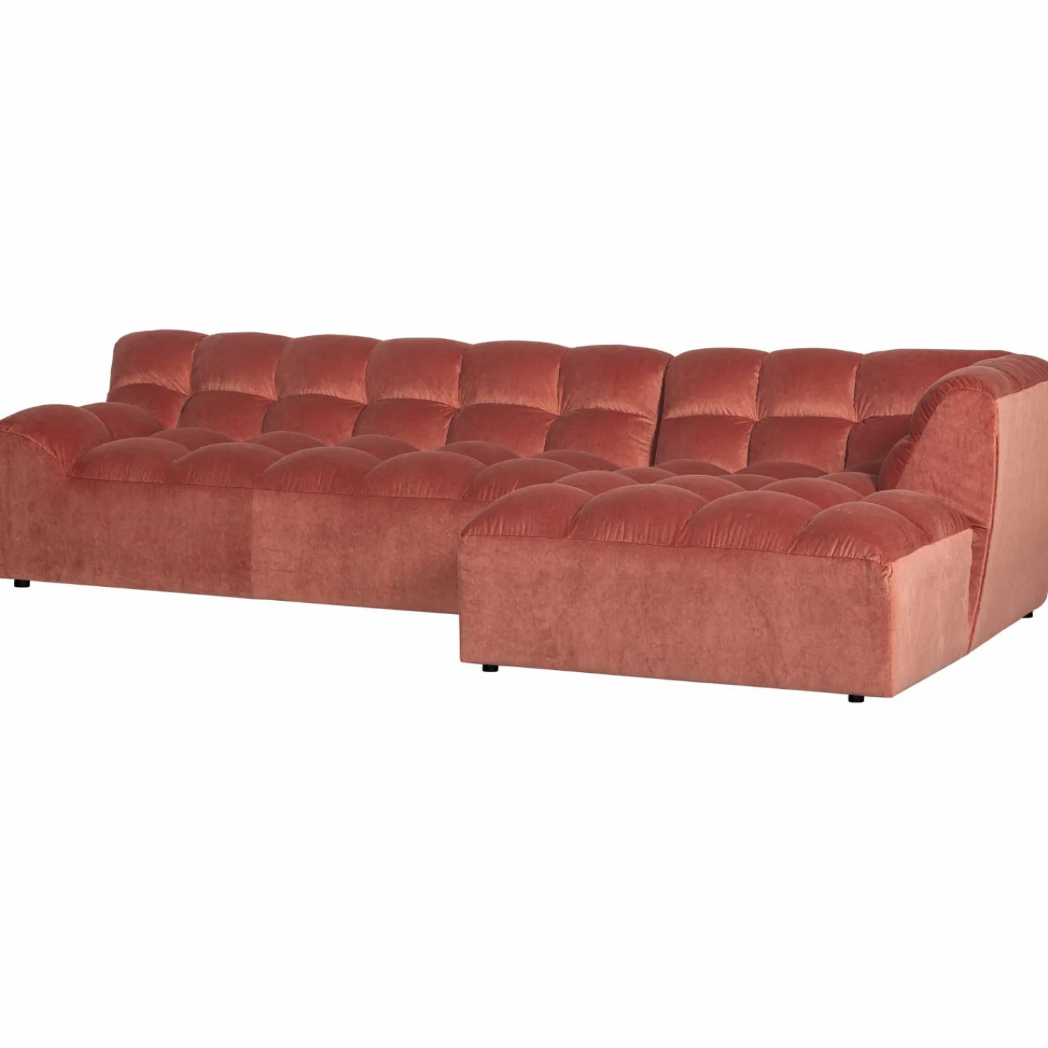 Outlet WOOOD Allure chaise longue rechts velvet Blush