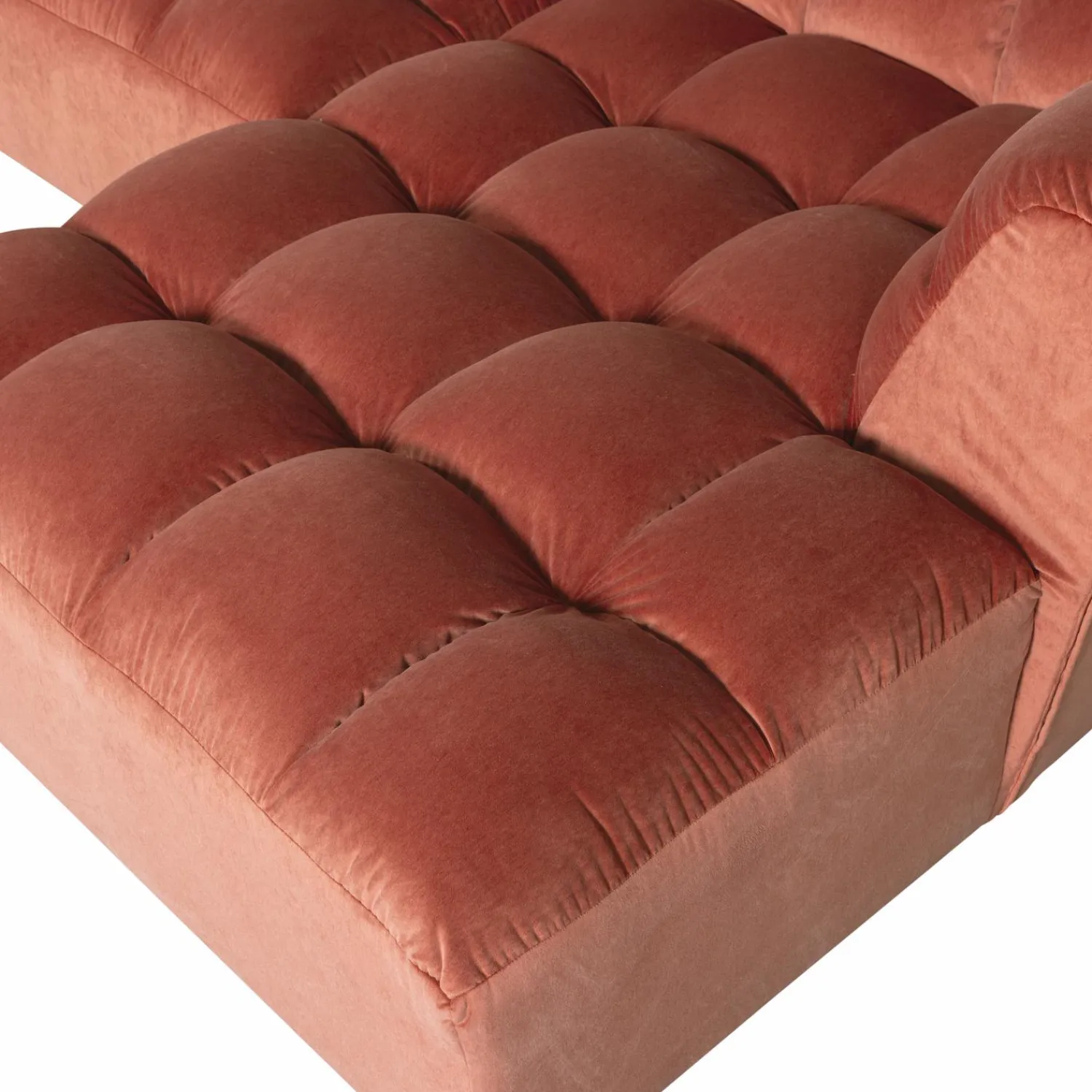 Outlet WOOOD Allure chaise longue rechts velvet Blush