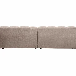 Hot WOOOD Allure 3-zits bank geweven stof Bruin melange