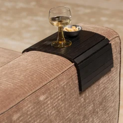 Outlet WOOOD Armleuning flexibel dienblad - M Zwart