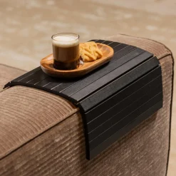 New WOOOD Armleuning XL flexibel dienblad zwart - XL