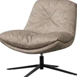 Sale WOOOD Arve draaifauteuil bedrukte stof natural melange