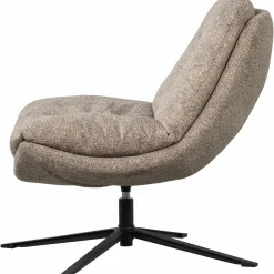Sale WOOOD Arve draaifauteuil bedrukte stof natural melange