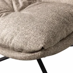 Sale WOOOD Arve draaifauteuil bedrukte stof natural melange