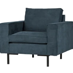 Clearance WOOOD Arwin fauteuil staal Blauw