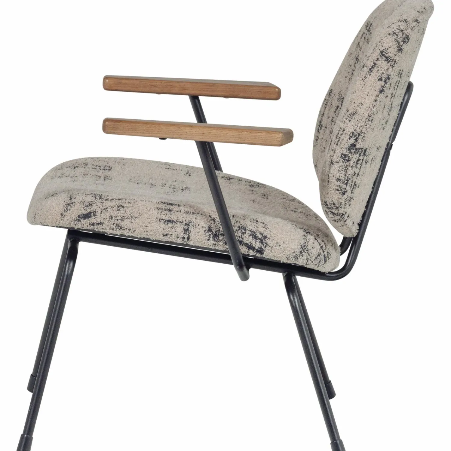 Online WOOOD Aure fauteuil chenille beige/zwart