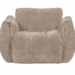 Online WOOOD Baggy draaifauteuil 3D chenille Zand
