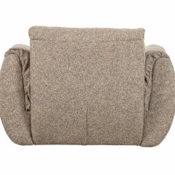 Sale WOOOD Baggy draaifauteuil geweven stof Bruin melange
