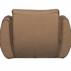 Hot WOOOD Baggy draaifauteuil geweven chenille Bruin