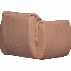 Hot WOOOD Baggy draaifauteuil geweven chenille oud roze Oudroze