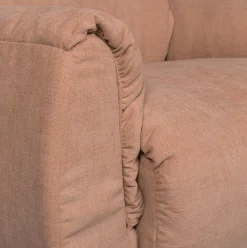 Hot WOOOD Baggy draaifauteuil geweven chenille oud roze Oudroze