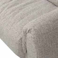 Clearance WOOOD Baggy hoekbank links geweven stof Naturel melange