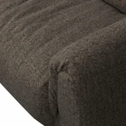 Clearance WOOOD Baggy hoekbank links geweven stof warmgrijs melange Warm grijs melange