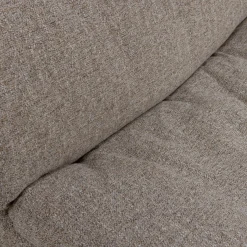 Best WOOOD Baggy hoekbank links geweven stof Bruin melange