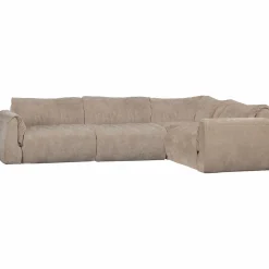 Outlet WOOOD Baggy hoekbank rechts 3D chenille Zand