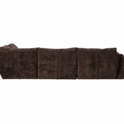 New WOOOD Baggy hoekbank rechts 3D chenille Donkerbruin