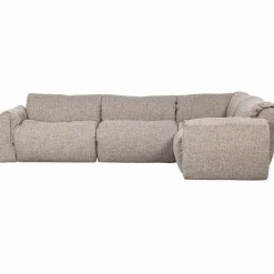 New WOOOD Baggy hoekbank rechts geweven stof Naturel melange