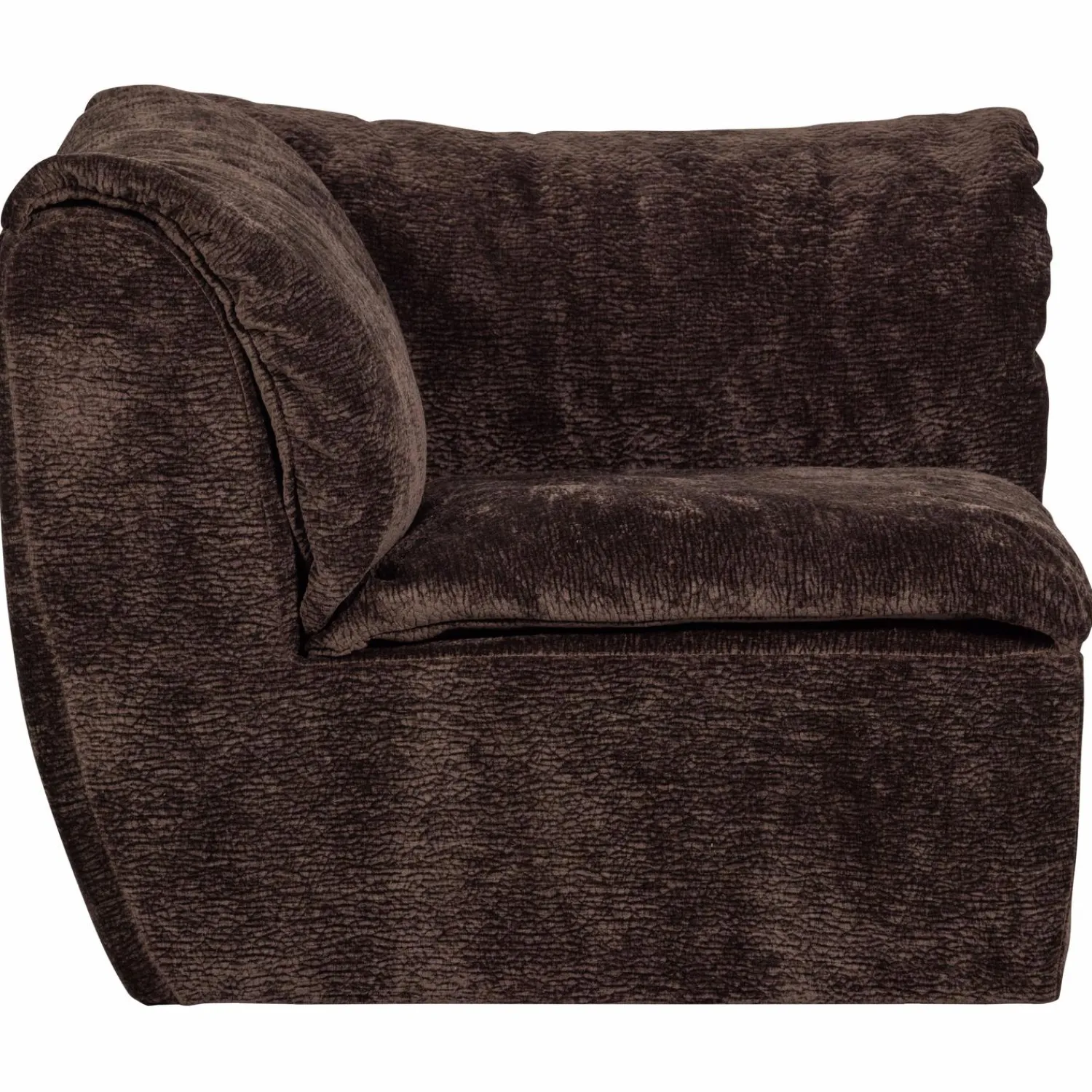 Best WOOOD Baggy hoekelement 3D chenille Donkerbruin