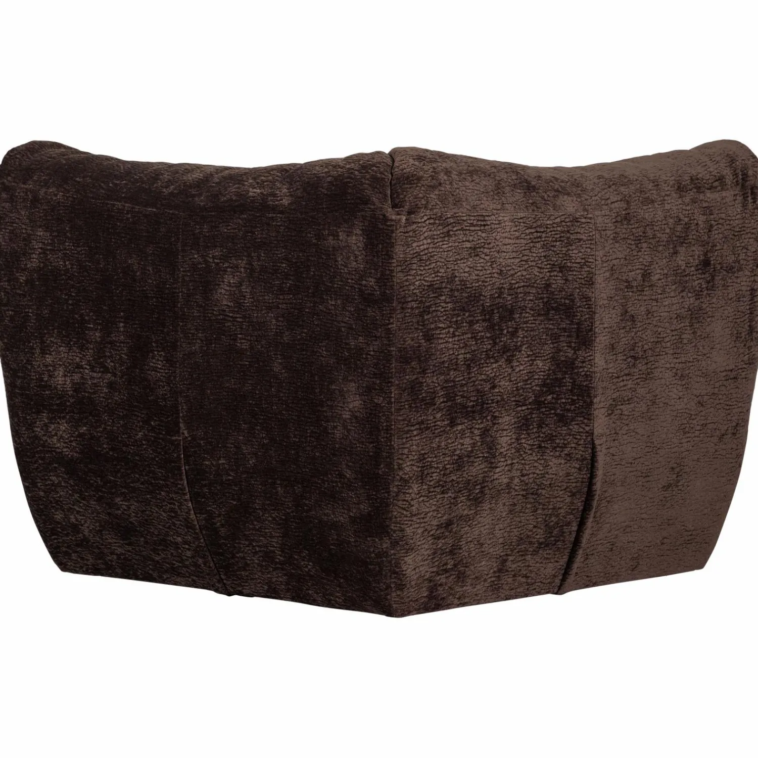 Best WOOOD Baggy hoekelement 3D chenille Donkerbruin