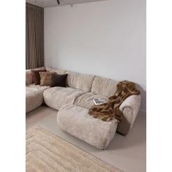 Online WOOOD Baggy hoekelement 3D chenille Zand