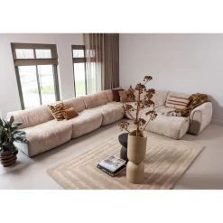 Online WOOOD Baggy hoekelement 3D chenille Zand