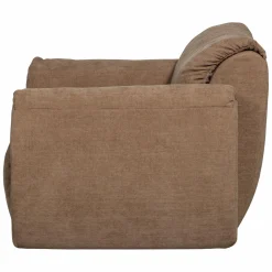 Outlet WOOOD Baggy loveseat geweven chenille Bruin