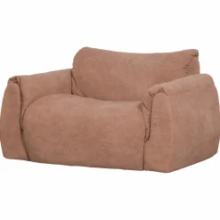 Online WOOOD Baggy loveseat geweven chenille oud roze Oudroze