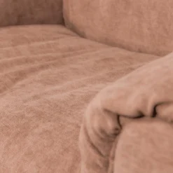 Online WOOOD Baggy loveseat geweven chenille oud roze Oudroze