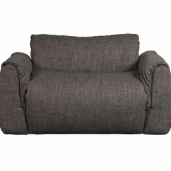 Best WOOOD Baggy loveseat geweven stof Warmgrijs melange