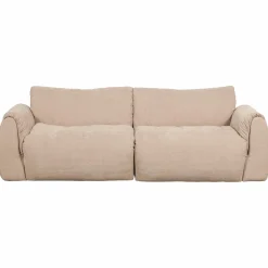 Best WOOOD Baggy 2-zits bank geweven chenille Zand