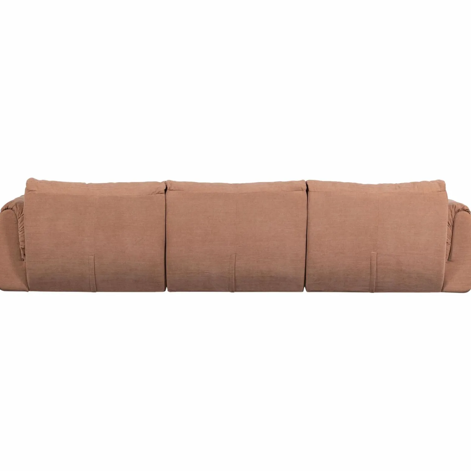 Outlet WOOOD Baggy 3-zits bank geweven chenille oud roze Oudroze