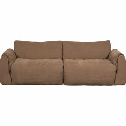 Sale WOOOD Baggy 2-zits bank geweven chenille Bruin