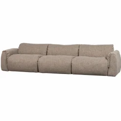 WOOOD Baggy 3-zits bank geweven stof Bruin melange