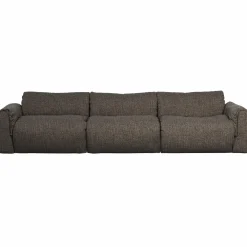 Sale WOOOD Baggy 3-zits bank geweven stof warmgrijs melange Warm grijs melange