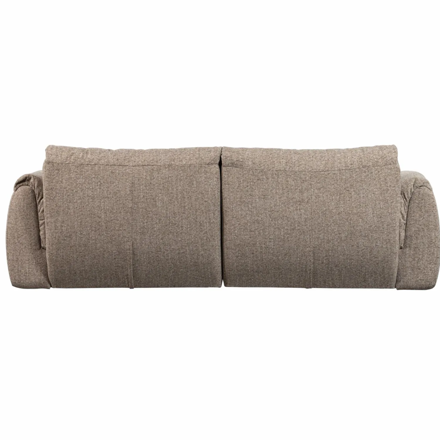 Clearance WOOOD Baggy 2-zits bank geweven stof Bruin melange