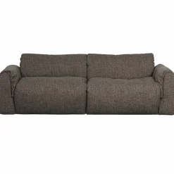 Discount WOOOD Baggy 2-zits bank geweven stof warmgrijs melange Warm grijs melange