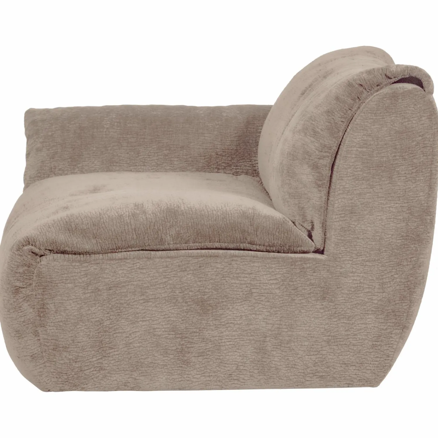 Hot WOOOD Baggy 1-zits element met arm links 3D chenille Zand