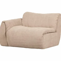 Discount WOOOD Baggy 1-zits element met arm links geweven chenille Zand