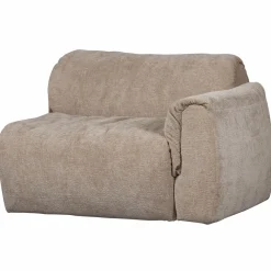 Outlet WOOOD Baggy 1-zits element met arm rechts 3D chenille Zand