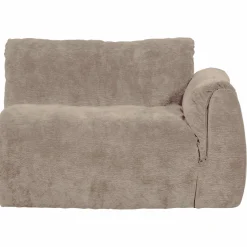 Outlet WOOOD Baggy 1-zits element met arm rechts 3D chenille Zand