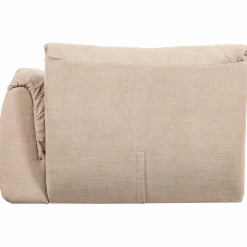 Discount WOOOD Baggy 1-zits element met arm rechts geweven chenille Zand