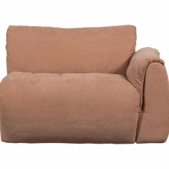 Outlet WOOOD Baggy 1-zits element met arm rechts geweven chenille Oudroze