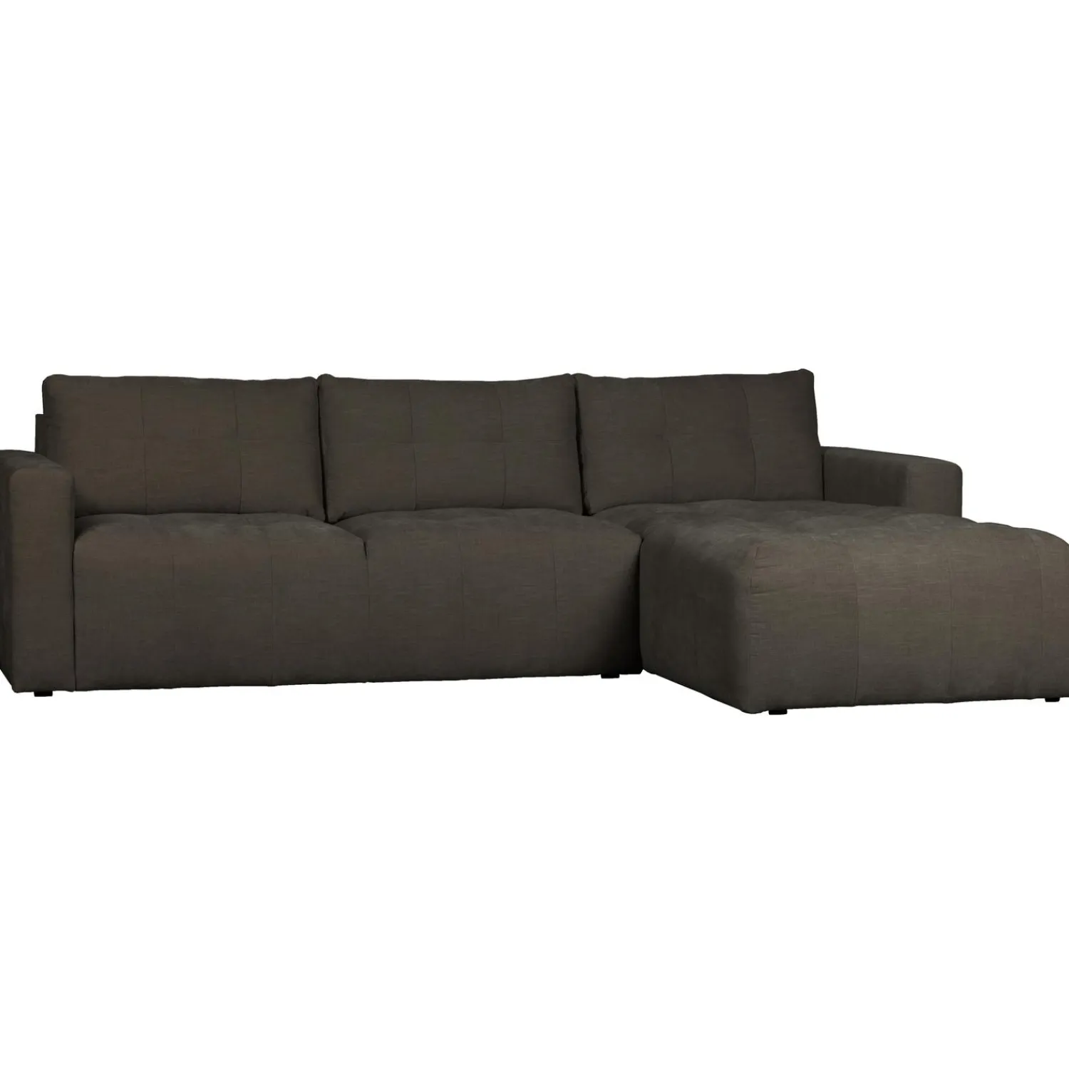 Sale WOOOD Bar chaise longue geweven stof rechts Antraciet