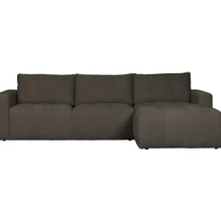 Sale WOOOD Bar chaise longue geweven stof rechts Antraciet