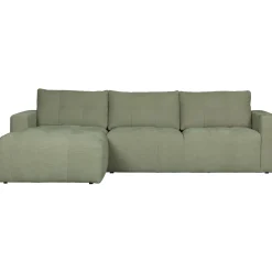 Discount WOOOD Bar chaise longue geweven stof links Groen