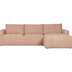 WOOOD Bar chaise longue geweven stof rechts Roze