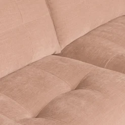 WOOOD Bar chaise longue geweven stof rechts Roze